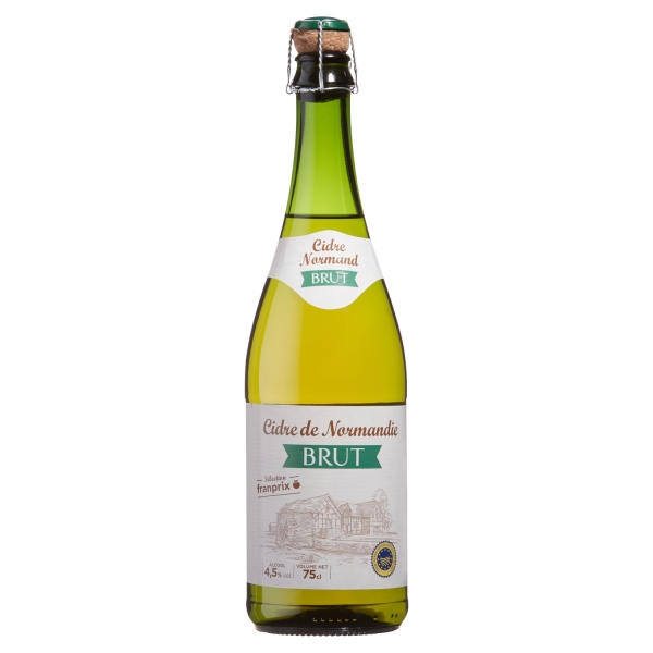 Cidre normandie brut franprix  75cl x1