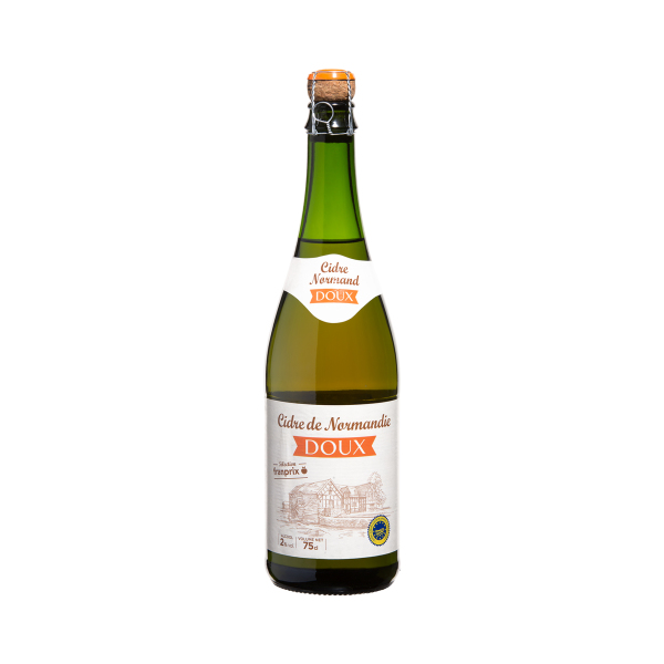 Cidre de normandie doux franprix  75cl x1