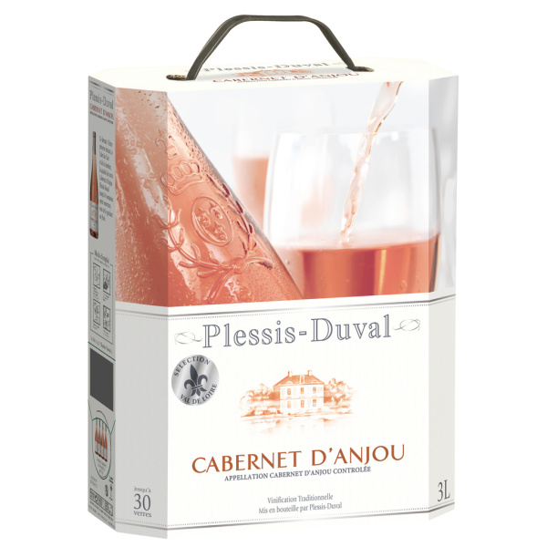 Vin rosé cabernet d'anjou Plessis Duval  3l x1 144