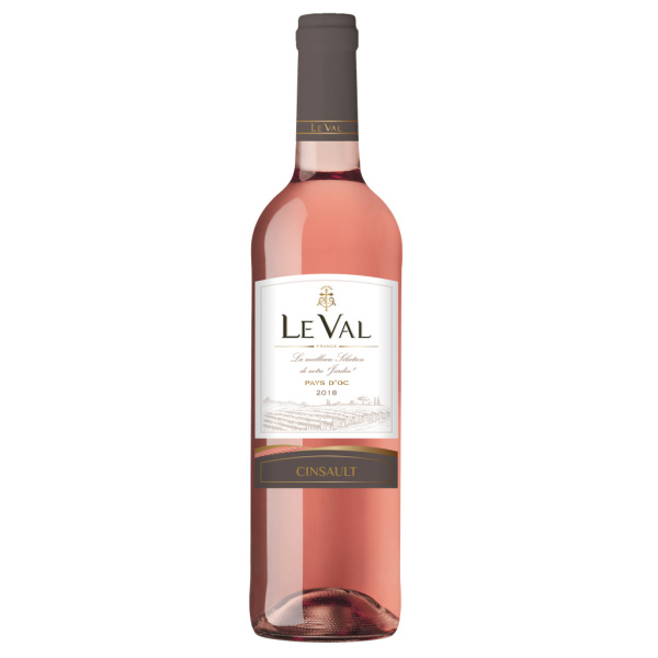 Vin rosé cinsault LE VAL  75cl x1 147