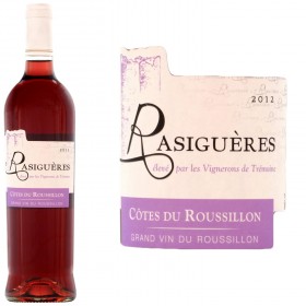 Vin rosé Côtes du Roussillon 2012 RASIGUERES_Carrefour