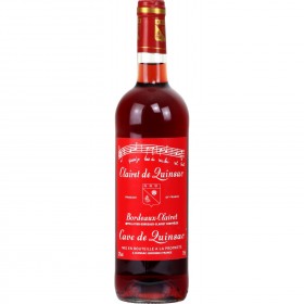 Vin rosé Bordeaux Clairet 2014 CAVE DE QUINSAC_Carrefour
