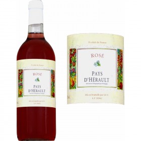 Vin rosé vin de pays de l'Hérault_Carrefour
