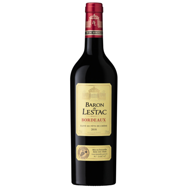 Vin rouge bordeaux Baron De Lestac  75cl x1 206