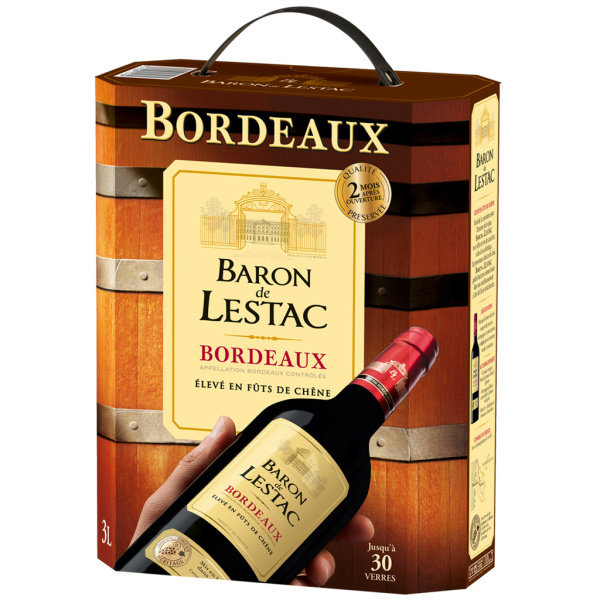 Vin rouge bordeaux Baron De Lestac  3l x1 209