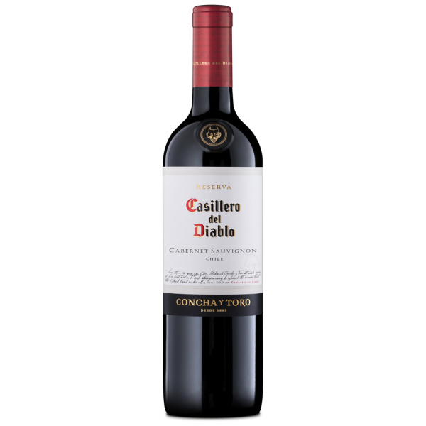 Vin rouge cabernet sauvignon chili Casillero del Diablo  75cl x1 240