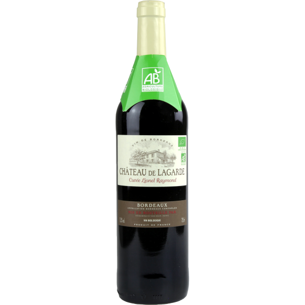 Vin rouge bordeaux bio CHÂTEAU DE LAGARDE  75cl x1 214