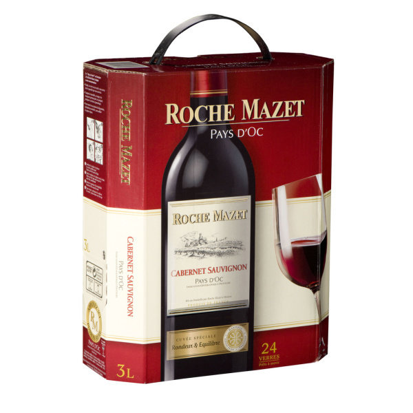 Vin rouge cabernet sauvignon Roche mazet  3l x1 234
