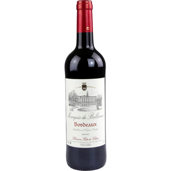 Vin rouge bordeaux MARQUIS DE BELLEVUE  75cl x1 211