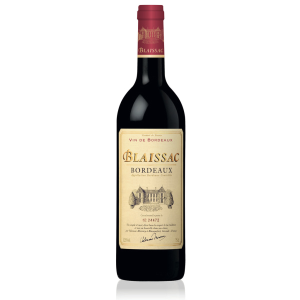 Vin bordeaux rouge Blaissac  75cl x1 111