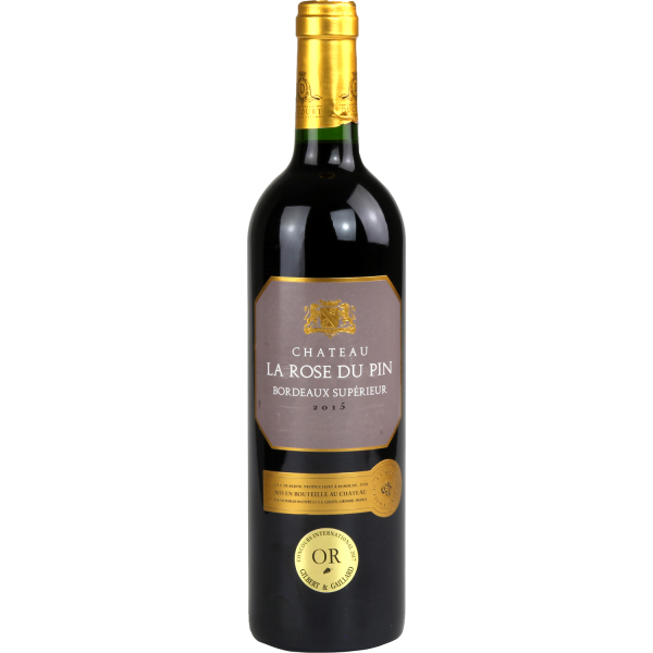 Vin bordeaux supérieur rouge CHÂTEAU LA ROSE DU PIN  75cl x1 113