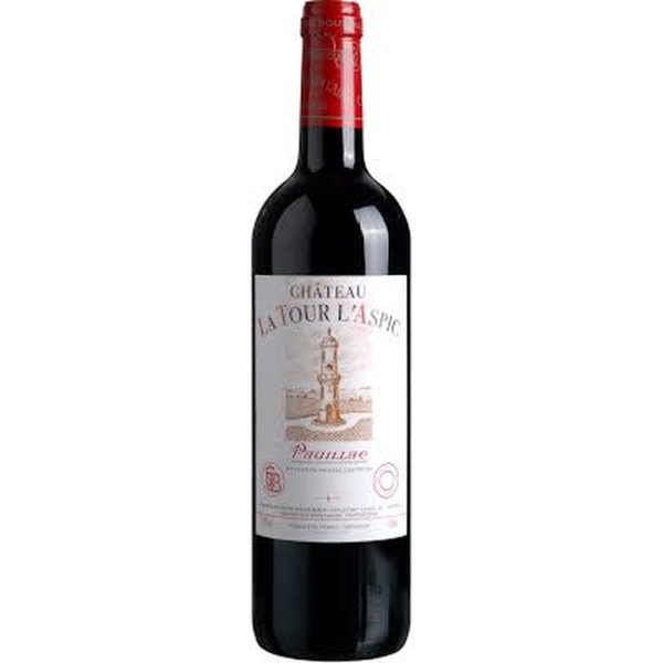 Vin rouge pauillac CHATEAU TOUR L'ASPIC  75cl x1 312