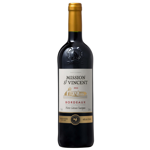 Vin rouge bordeaux MISSION SAINT VINCENT  75cl x1 210