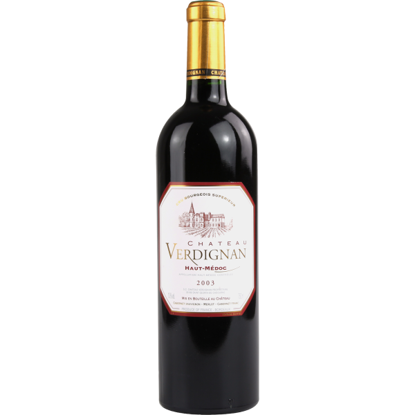 Vin rouge haut médoc CHÂTEAU VERDIGNAN  75cl x1 290