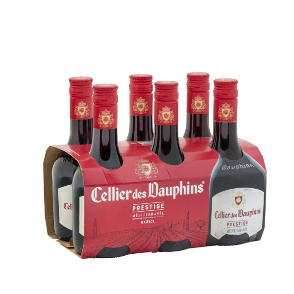 Vin rouge de médittéranée Cellier des Dauphins  1,5l x1 278