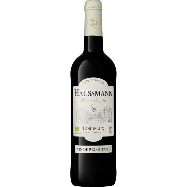 Vin rouge bordeaux bio Haussmann  75cl x1 216