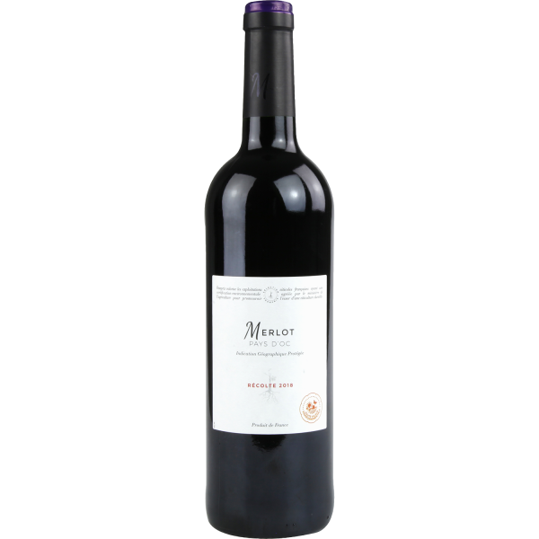 Vin pays d'oc merlot rouge DEFAULT  75cl x1 134