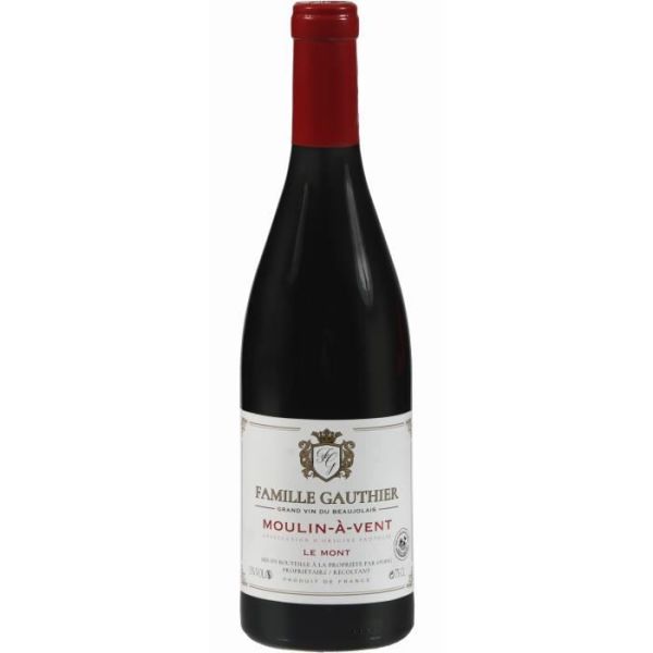 Vin rouge Beaujolais Famille gauthier le mont  75cl x1 348