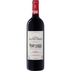 Vin rouge Bordeaux Merlot - Cabernet Franc CHATEAU HAUTES TERRES_Carrefour