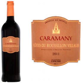Vin rouge Côtes du Roussillon Villages 2011 CARAMANY_Carrefour