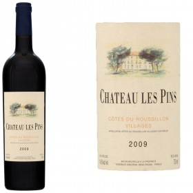 Vin rouge Côtes du Roussillon Villages 2009 CHATEAU LES PINS_Carrefour