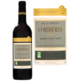 Vin rouge bio Corbières Sol de Veredus 2016 CAVE AUGUSTIN FLORENT_Carrefour