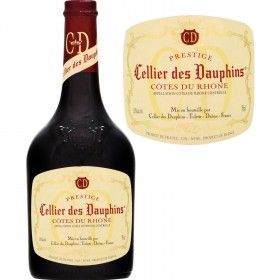 Vin rouge Côte du Rhône Prestige 2015 CELLIER DES DAUPHINS_Carrefour