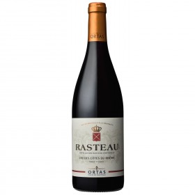 Vin rouge Rasteau cru des Côtes du Rhône 2017 ORTAS_Carrefour