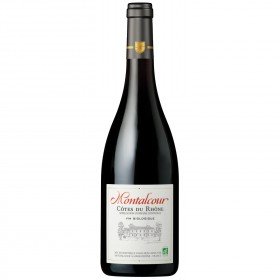 Vin rouge Côtes du Rhône BIO MONTALCOUR_Carrefour