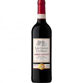 Vin rouge Pays d'Oc Cabernet Sauvignon 2016 LES ORMES DE CAMBRAS_Carrefour