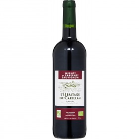 Vin rouge bio de Pays d'Oc L'HERITAGE DE CARILLAN_Carrefour